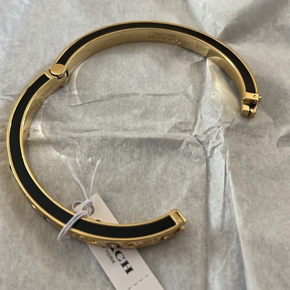 Coach Kissing C Hinged Bangle - Picture 7 of 7